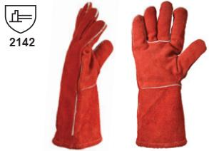 EN200135-GUANTE SOLDADOR ROJO FORRADO DPS