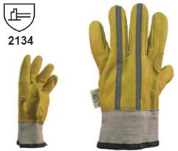 EN200324-GUANTE VAQUETA CADENERO REFLECT. P/CORTO CUERO TAL