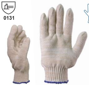 EN210010-GUANTE S/COST. ALGODON G 7-BLANCO LISO-TALLE 08