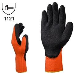 EN210050-GUANTE S/COST. Frio-Acrilico-Naranja-C/Latex Negro