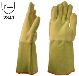EN211092-GUANTE TERRY / ARAMIDA PUÑO CUERO T-10 DPS 17 CM