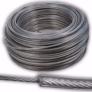 EN050322-CABLE DE ACERO FORRADO PVC 4 MM.X 100 MTS. TENSIL