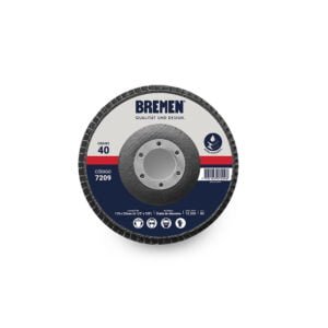 BR7209-DISCO FLAP BREMEN 4-1/2" OXIDO DE AL (G. 40)