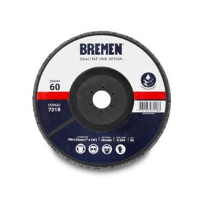 BR7218-DISCO FLAP BREMEN 7" ZIRCONIO (G. 60) [10 UN