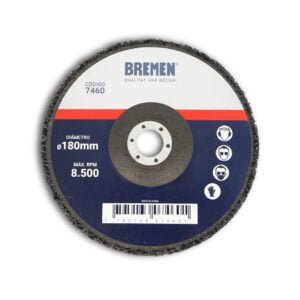 BR7460-DISCO ABRASIVO FIBRA GRUESA 7" BREMEN® [5 UNID] PA