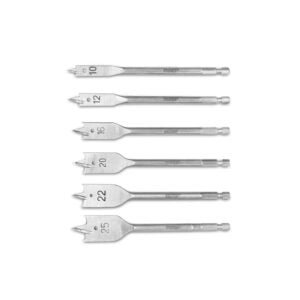 BR7616-MECHA PALETA TRICUSPIDE P/ MADERA X 6 PZS (10-25MM