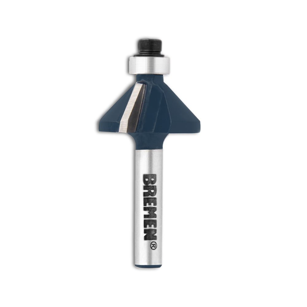 BR7634-FRESA PARA ROUTER (BISELAR A 45°) 1/4"X1" BREMEN®