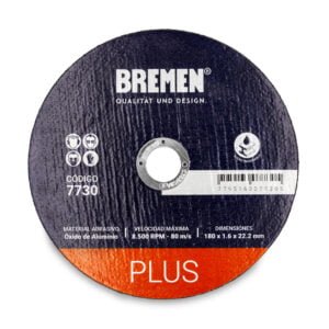 BR7730-DISCO DE CORTE BREMEN® PLUS 7" (180x1.6x22mm) 10u