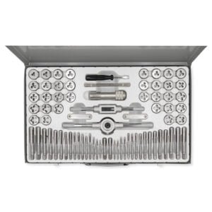 MACHOS & COJINETES en JGO Milimétrico [74 Pzs] Caja Metal BREMEN®