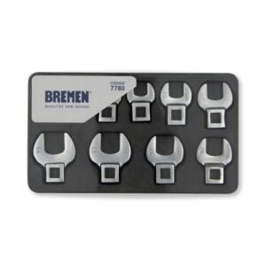 JUEGO DE LLAVES PATA DE CUERVO ENCASTRE 3/8" (10 PZS)  BREMEN®