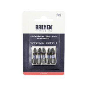 PUNTA ATORN. IMPACTO PH #2 (L25mm) [Magnética] [5 unid] BREMEN®