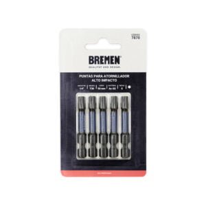 TORX:PUNTAS IMPACTO T-30 (L50mm) [Magnética] [5 unid] BREMEN®