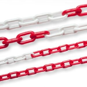 EN162504-CADENA PLASTICA Roja y Blanca 4 mm - ECON.