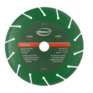 BR6060-DISCO DIAM. WEMBLEY 4-½" 3 EN 1