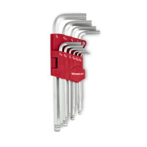 BR2880-LLAVES ALLEN X 10 PZ. CARDANICA SAE WEMBLEY