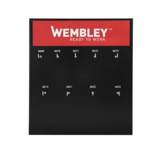 BR6205-EXHIBIDOR WEMBLEY® CANDADOS TITANIUM (9 med.)